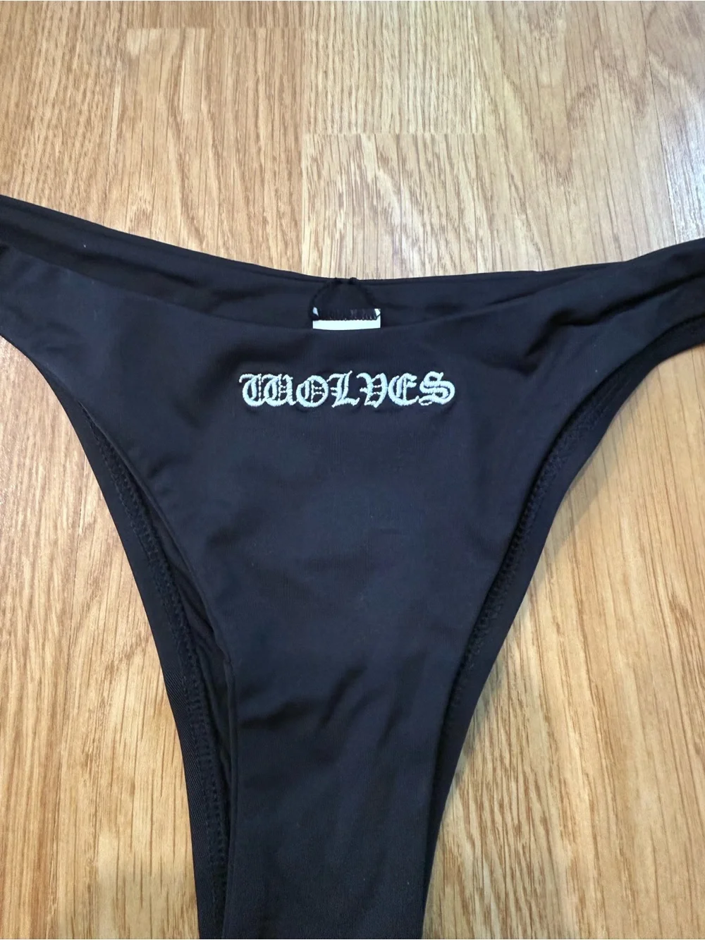 NWT Darc Sport Chopper Nikita Bikini Bottom Black Medium Wolves